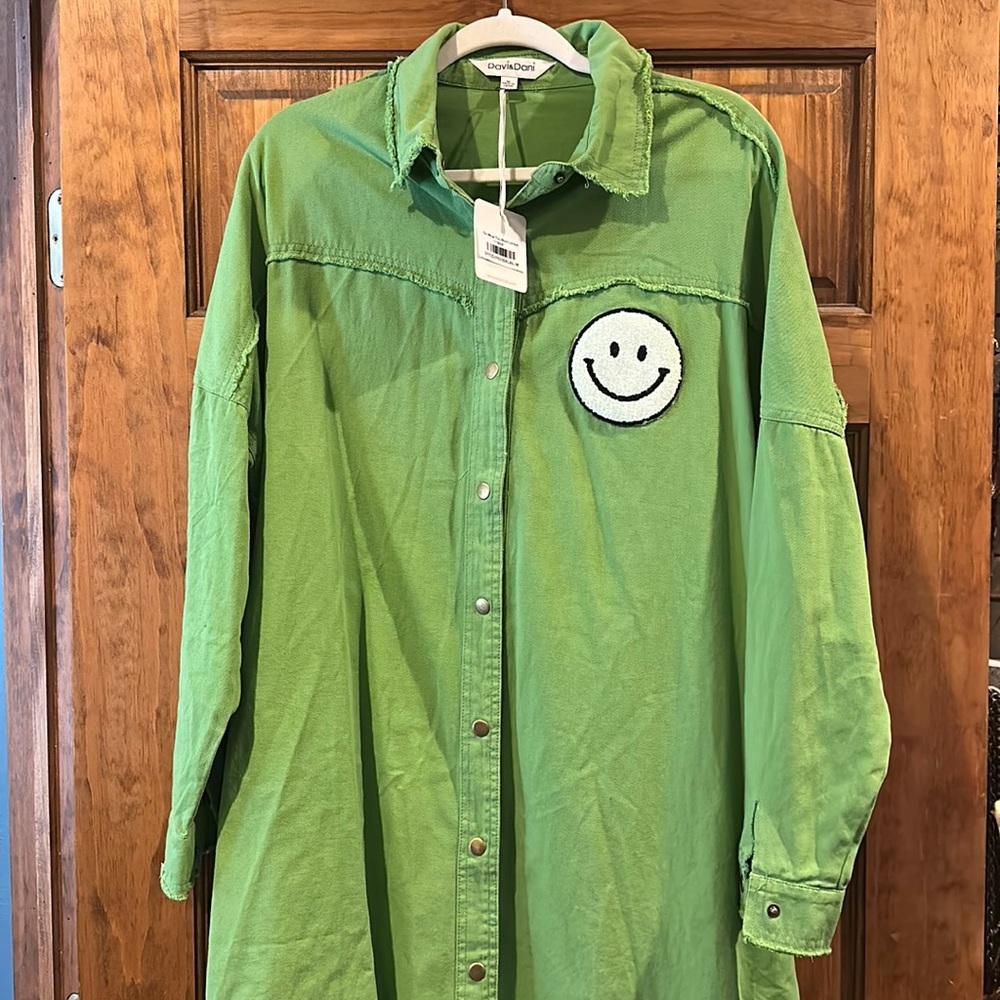 Davi & Dani top or dress chenille patches new nwt